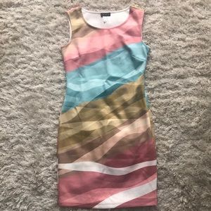 Venus multicolor bodycon dress